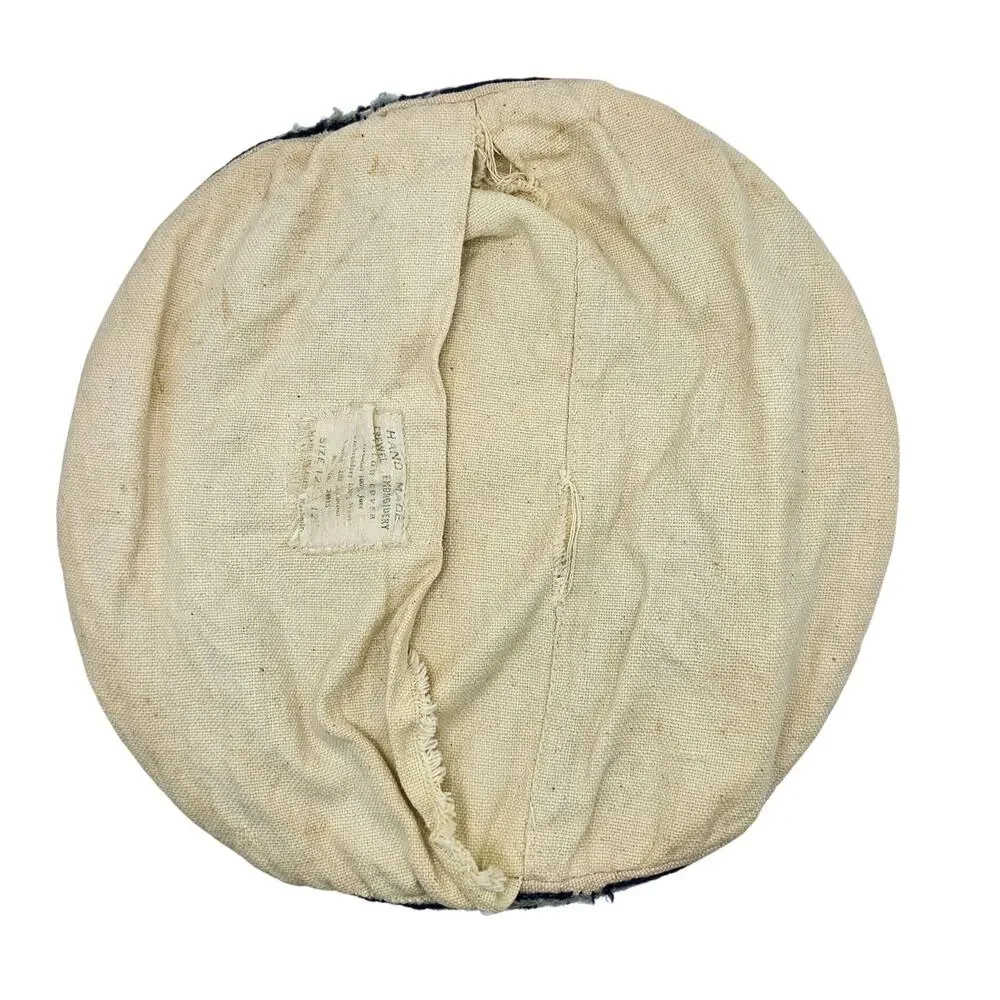 Vintage Crewel Embroidered Pillow Cover Round 12